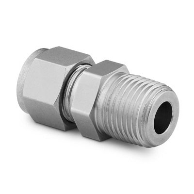 Swagelok Male Connector, Tube OD x 1/4 in. Male NPT