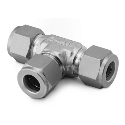 Swagelok Tube Fitting, Union Tee, 1/4 in. Tube OD