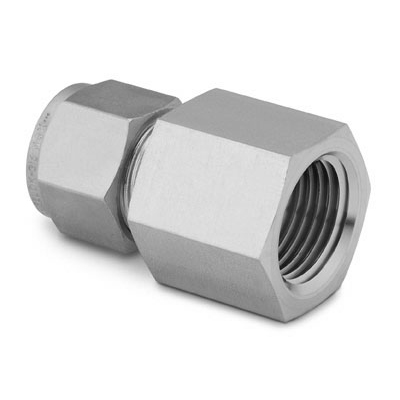 Swagelok Stainless Steel Tube Fitting, Female Connector, 1/4 in. Tube OD x 1/4 in. Female NPT