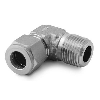 Swagelok Stainless Steel Tube Fitting, Male Elbow, 1/4 in. Tube OD x 1/4 in. Male NPT